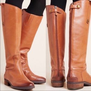 Sam Edelman Penny Brown Leather Equestrian Riding Boot